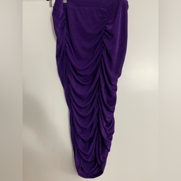 ASOS Vero Moda Purple Ruched Skirt XXL NWT - Picture 3 of 3